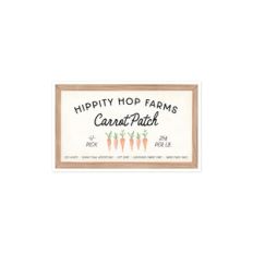 Carrot Patch Sign