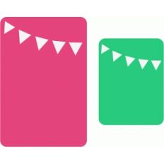 journaling card pennant overlays