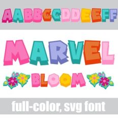 Marvel Bloom Color Font