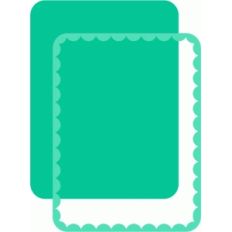 3x4 journaling card scallop overlay