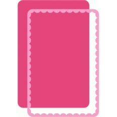 4x6 journaling card scallop overlay