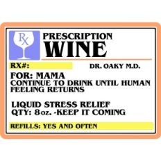 Wine prescription card
