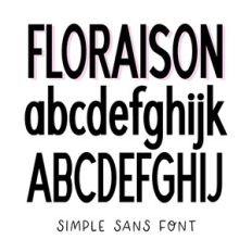 BFC Floraison Simple Classic Sans Display Font