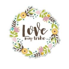 Love my tribe - wreath