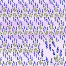 Spring Watercolor Floral Lavender Background Pattern