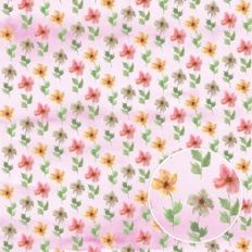Spring Watercolor Floral Daisies Background Pattern