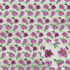 Spring Watercolor Purple Floral Background Pattern