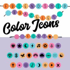 Friendship Bracelet Era Color Icon Font