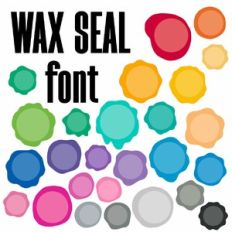 Rainbow Wax Seal Dingats Font