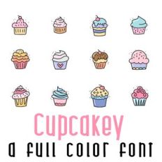 Cupcakey Full Color Font
