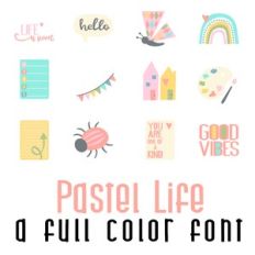 Pastel Life Full Color Font