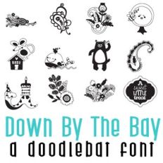 Down By the Bay Doodlebat Font