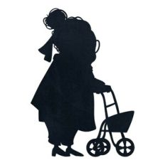 Grandma with a walker