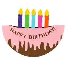 Rocking Happy Birthday Cake Card