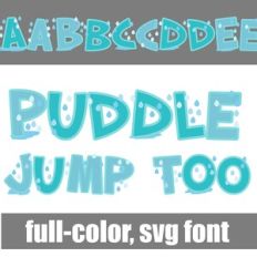 Puddle Jump Too Color Font