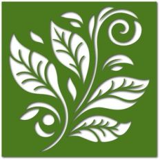 Flourishing Leaves Silhouette