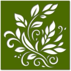 Nature's Swirl Stencil