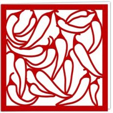 Chili Pepper Greetings Card