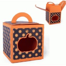 3d - handled box - pumpkin