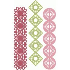 floral filigree border set