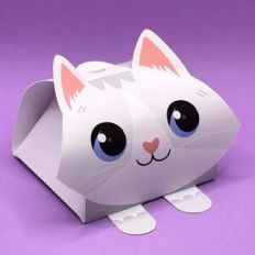 Gift box - grey cat