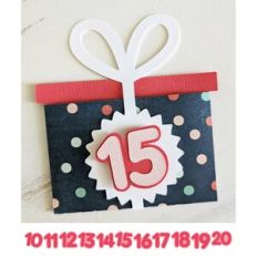 present gift card holder with numbers 10-20