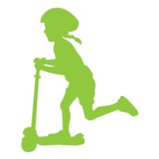 Girl on Scooter