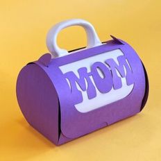 purse gift box for mug - MOM