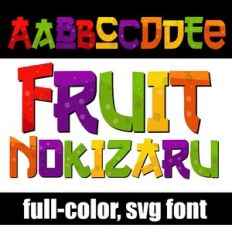 Friut Nakizaru Color Font