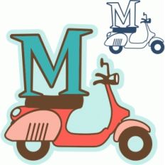 'm' is for motor scooter (samantha walker)