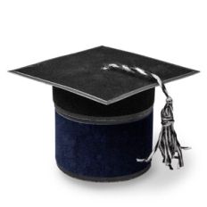 Grad hat box - cylinder