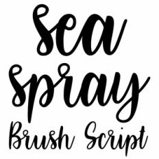 Sea spray brush script font