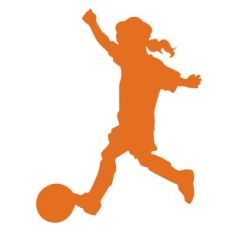 Girl Playing Soccer