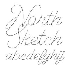 BFC North Sketch Fancy Vintage Script Sketch Font
