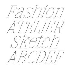 BFC Atelier Sketch Serif Classic Sketch Font