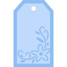 Layered Floral Tag