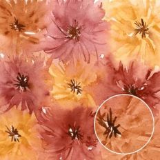 Yellow Ochre Rust Brown Dreamy Watercolor Background Pattern