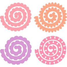 3D Rolled Flowers