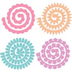 3D Rolled Flowers