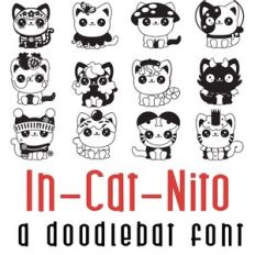 In-Cat-Nito Doodlebat Font
