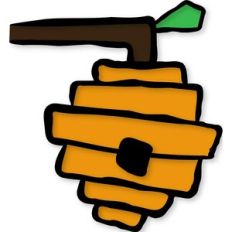 Square Cartoon Beehive