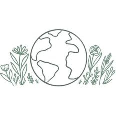 Earth with Wildflowers