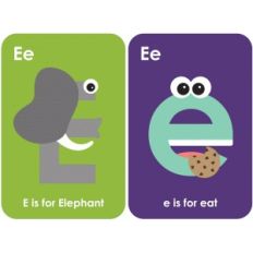 letter 'e' flashcard
