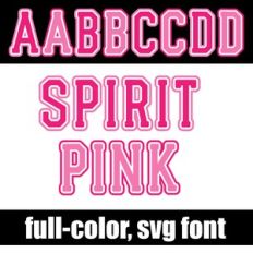 Spirit Pink Color Font