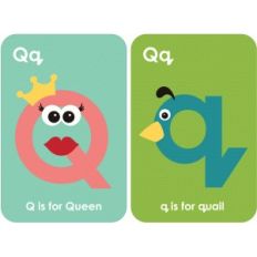 letter 'q' flashcard