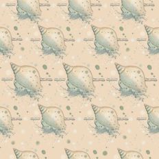 Pink Seashell seamless pattern