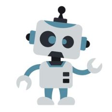 Cute Robot Layered Design