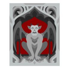 Gothic Gargoyle 3D Layered Wall Art