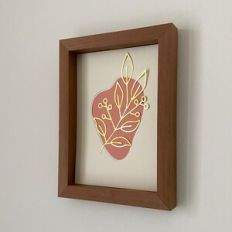 FLORAL DECORATIVE FRAME - HOME DECOR