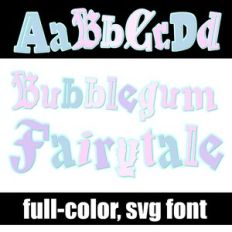 Bubblegum Fairytale Color Font